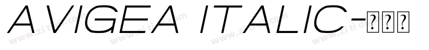Avigea Italic字体转换